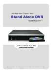 Maxtor 4Channel Stand-alone DVMR User`s manual