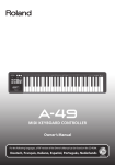 Roland A-49 Owner`s manual