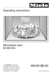 Miele M 635 EG Operating instructions