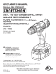 Craftsman 315.116890 Operator`s manual
