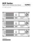 QSC DCP 100 User manual