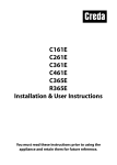 C161E C261E C361E C461E C365E R365E Installation & User
