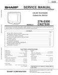 Sharp 27N-S300 Service manual