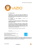 Vizio VW26L - 26 Inch LCD HDTV User manual