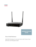 Cisco WAP200 - Small Business Wireless-G Access Point Specifications