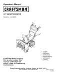 Craftsman 247.88955 Operator`s manual