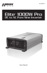 Wagan Elite 1000W PRO User`s manual