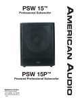 American Audio Q-3433 MKII Specifications