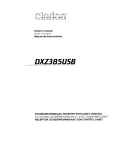 Clarion DXZ385 Owner`s manual