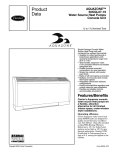 Carrier AQUAZONE RVR Product data