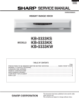 Sharp KB-0333KK Service manual