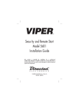 Viper 5601 Installation guide