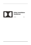Dolby Laboratories DP570 User manual