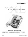 Ameriphone ER Telephone Operating instructions