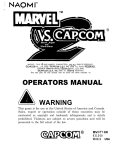 Capcom Naomi MARVEL VS.  2 Service manual
