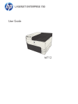 HP LaserJet Enterprise 700 User guide