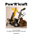 Pow'R'kraft 65559 4 Ton Cart Instruction manual