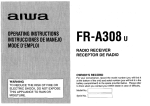 Aiwa FR-A308 Operating instructions