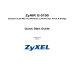 ZyXEL Communications G-5100 User`s guide