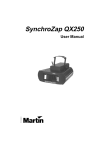 Martin SynchroZap QX250 User manual