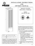Empire Comfort Systems GWT-50-2 Owner`s manual
