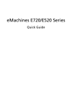 eMachines E520 User guide