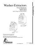 Alliance Laundry Systems UW100PV Specifications