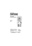 Craftsman 82005 Owner`s manual