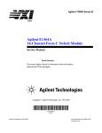Agilent Technologies E1364A Service manual