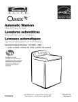 Whirlpool AUTOMATIC WASHER WITH CATALYST CLEANING ACTION Owner`s manual