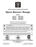 Bakers Pride XOB-212 Operating instructions