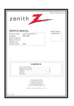 Zenith M52W56LCD Service manual