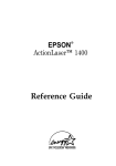 Epson ActionLaser 1400 Service manual