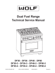 Wolf DF604CF Service manual