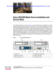 Cisco UCS B22 M3 Troubleshooting guide