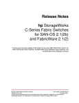 Release Notes hp StorageWorks C-Series Fabric Switches for SAN