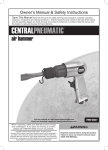 Central Pneumatic 92037 Owner`s manual