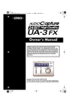 Owner`s Manual (UA-3FX_OM)