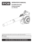 Ryobi RY08554 Operator`s manual