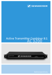 Sennheiser AC 3200 Instruction manual