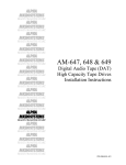 Alpha Microsystems AM-647 Instruction manual