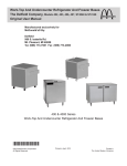 Delfield 407 User manual