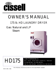 Cissell L52CD48S Owner`s manual