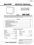 Sharp 36R-S60 Service manual