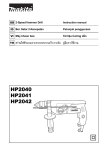 Makita HP2041 Instruction manual