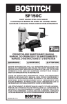 Bostitch SF150C Specifications