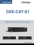 Aurora Multimedia DXE-CAT-S1 User guide