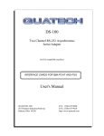 Quatech DS-1000 User`s manual