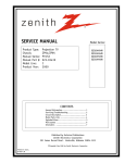 Zenith IQC60H94W Service manual