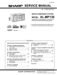 Sharp XL-MP130 Service manual